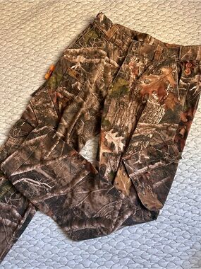 Women's Boot Cut Cargos in Brown Camo by She Outdoor